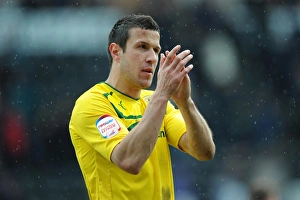 Images Dated 2013 April: Coventry City's Richard Wood Celebrates Notts County Victory with a Fan Salute (April 2013)