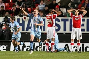 09-12-2008 v Charlton Athletic Collection: Coventry City's Robbie Simpson Scores Opening Goal Against Charlton Athletic in Championship Clash