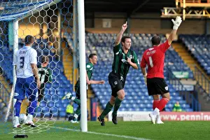 Images Dated 2011: Coventry City's Roy O'Donovan Celebrates Goal in Carling Cup First Round Clash Against Bury at Gigg Lane