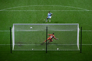 Johnstone's Paint Trophy : Northern Section : Coventry City V Burton Albion : Ricoh Arena : 04-09-2012 Prints: Coventry City's Stephen Elliott Scores Decisive Penalty in Johnstones Paint Trophy Shootout Win Against Burton