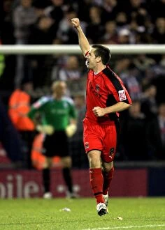 Images Dated 4th December 2007: Coventry City's Triumph: Celebrating Goal Number Three Against West Bromwich Albion in