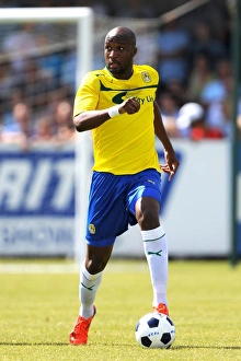 Images Dated 2012 July: Coventry City's William Edjenguele in Action during Pre-Season Friendly against Nuneaton Town at Liberty Way