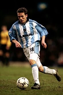 Images Dated 3rd February 2001: Craig Bellamy's Epic Battle: Coventry City vs Arsenal (03-02-2001)