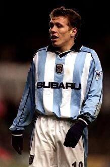 01-01-2001 v Manchester City Collection: Craig Bellamy's Epic Showdown: Coventry City vs Manchester City (Premier League, 01-01-2001)