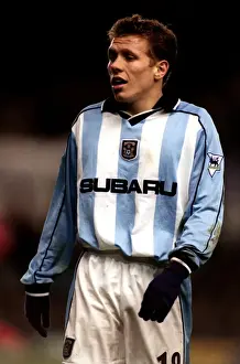 Images Dated 2001: Craig Bellamy's Epic Showdown: Coventry City vs Manchester City (Premier League)