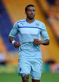 Images Dated 26th July 2013: Cyrus Christie in Action for Coventry City at Mansfield Town Friendly (2013)