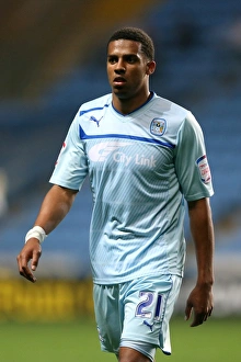 Johnstone's Paint Trophy : Northern Section : Coventry City V Burton Albion : Ricoh Arena : 04-09-2012 Prints: Cyrus Christie in Action: Coventry City vs Burton Albion