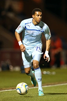 Images Dated 2012 November: Cyrus Christie in Action: Coventry City vs Colchester United