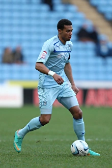 Images Dated 2013 January: Cyrus Christie in Action: Coventry City vs Shrewsbury Town (Npower League One)