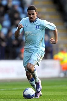 Images Dated 3rd March 2012: Cyrus Christie vs. Leicester City: Coventry City at The King Power Stadium (Championship Clash)