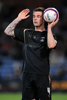 Images Dated 2009 April: Daniel Fox of Coventry City Facing Off Against Crystal Palace in the Coca-Cola Championship (07-04-2009)