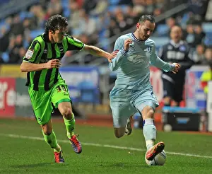 Images Dated 2011 December: David Bell vs Will Buckley: Coventry City vs Brighton & Hove Albion in Npower Championship Battle