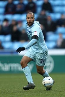 Images Dated 1st January 2013: David McGoldrick Scores for Coventry City Against Shrewsbury Town at Ricoh Arena (01-01-2013)
