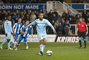 Images Dated 2012 November: David McGoldrick Scores Coventry City's Second Goal vs Hartlepool United (17-11-2012)