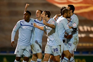 Images Dated 2012 November: David McGoldrick Scores Hat-trick: Coventry City's Triumph over Colchester United in Npower League One
