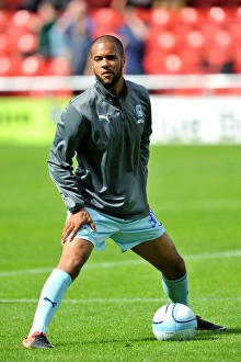 Images Dated 2012 September: David McGoldrick Scores the Opener for Coventry City Against Crewe Alexandra in Npower League One (September 1)