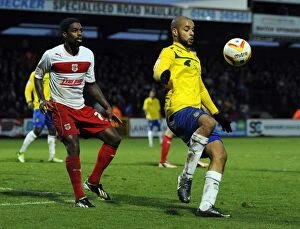 Images Dated 26th December 2012: David McGoldrick vs. Anthony Grant: A Pivotal Moment in Coventry City's Npower League One Clash at