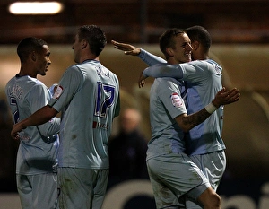 Images Dated 2012 October: David McGoldrick's Hat-Trick Goal: Coventry City vs York City (Johnstone's Paint Trophy)