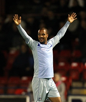 Images Dated 2012 October: David McGoldrick's Historic First Goal: Coventry City in Johnstone's Paint Trophy against York City (2012)