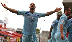 Images Dated 2012 October: David McGoldrick's Thrilling Goal: Coventry City's Upset of Swindon Town in Football League One (2012)