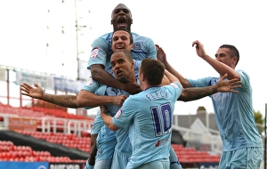 Images Dated 2012 October: David McGoldrick's Thrilling Opener: Swindon Town vs Coventry City (Npower League One)