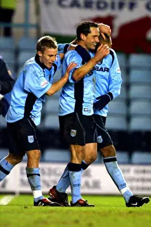 Images Dated 2003: Dean Holdsworth's Brace: Coventry City's FA Cup Upset Against Cardiff City (January 15)