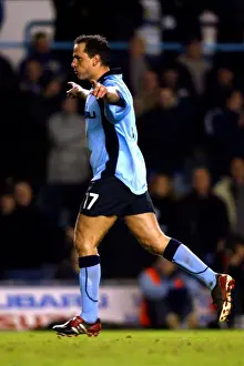 Images Dated 2003: Dean Holdsworth's Double: Coventry City's FA Cup Upset Against Cardiff City (January 15)