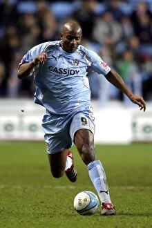 Images Dated 29th December 2007: Dele Adebola Scores: Coventry City vs Ipswich Town at Ricoh Arena (Championship, 29-12-2007)