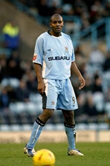 Images Dated 12th February 2005: Dele Adebola's Unforgettable Goal: Coventry City vs Burnley (February 12, 2005) - Highfield Road