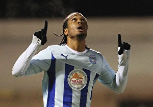 Images Dated 2014 March: Delfouneso's Dramatic Winner: Coventry City Clinches Sky Bet League One Victory Over Walsall (2014)