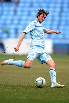 Images Dated 2013 March: Determined Adam Barton in Coventry City's Npower League One Battle against Doncaster Rovers at Ricoh Arena