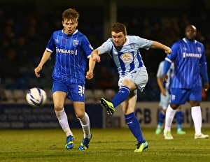 Images Dated 2014: Determined John Fleck Scores for Coventry City Against Gillingham in Sky Bet League One