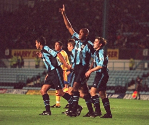 History Prints: Dion Dublin's Epic Showdown: Coventry City vs Crystal Palace in the FA Carling Premiership