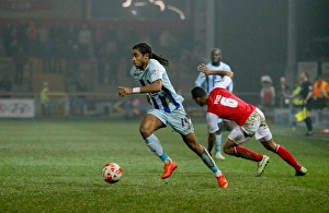 Sky Bet League One - Fleetwood Town V Coventry City - Highbury Stadium Prints: Dominic Samuel Scores the Game-Winning Goal for Coventry City against Fleetwood Town in Sky Bet League One