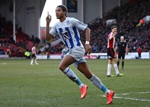 Images Dated 21st February 2015: Dominic Samuel's Brace: Coventry City's Triumph over Sheffield United in Sky Bet League One