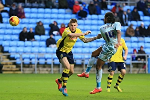 Images Dated 2015 January: Dominic Samuel's Powerful Shot: Coventry City vs Rochdale (Sky Bet League One)