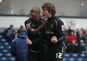 Images Dated 2009 February: Double Trouble: Gunnarsson and Morrison Score in Coventry City's FA Cup Upset at Blackburn Rovers (14-02-2009)