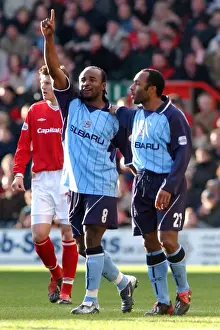 Images Dated 2004: Double Trouble: Suffo and Joachim's Goal Celebration vs
