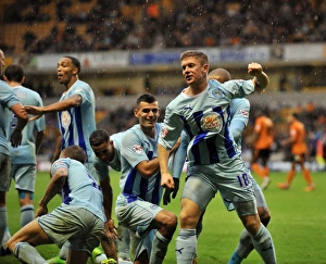 Images Dated 2013 October: Dramatic Equalizer: Aaron Phillips Scores for Coventry City Against Wolverhampton Wanderers in Sky Bet League 1