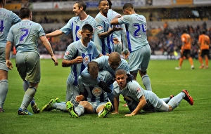 Images Dated 2013 October: Dramatic Equalizer: Aaron Phillips Stuns Wolves at Molineux (Sky Bet League One)