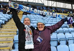 Images Dated 5th November 2011: Electric Atmosphere: Coventry City vs Southampton - Passionate Fan Support