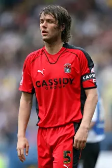 Images Dated 2007 April: Elliot Ward of Coventry City Facing Off Against Sheffield Wednesday in the Coca-Cola Championship (21-04-2007)