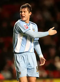Images Dated 2008: Elliott Ward in Action: Coventry City vs Charlton Athletic, Championship (09-12-2008)
