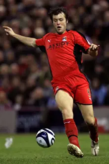 Images Dated 2007 December: Elliott Ward of Coventry City Faces Off Against West Bromwich Albion in the Coca-Cola Championship (04-12-2007)