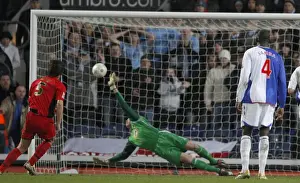 Images Dated 2008: Elliott Ward Scores for Coventry City Against Blackburn Rovers in FA Cup Third Round (05-01-2008)