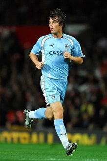 Images Dated 26th September 2007: Elliott Ward's Brave Stand: Coventry City vs Manchester United in the Carling Cup (September 26)