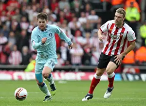 28-04-2012 V Southampton, St. Mary's Prints: Escaping the Pressure: Norwood Evades Lambert in Coventry City vs Southampton Clash