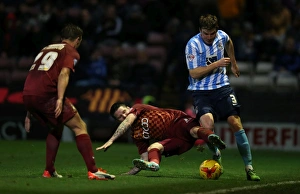 Images Dated 2015: Evans vs. Stokes: A Riveting Rivalry in Sky Bet League One - Bradford City vs