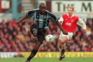 FA Carling Premiership Showdown: Coventry City vs Arsenal - Paul Williams in Action