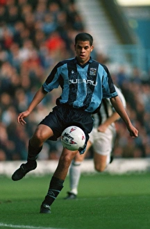 FA Carling Premiership Showdown: Coventry City vs Newcastle United - Marcus Hall's Intense Moment